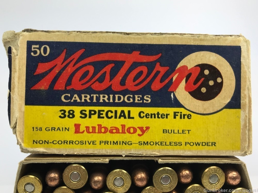 Western Bullseye .38 Special 158 Gr Lubaloy Bullet FULL Vintage Box 1026-MP-img-1