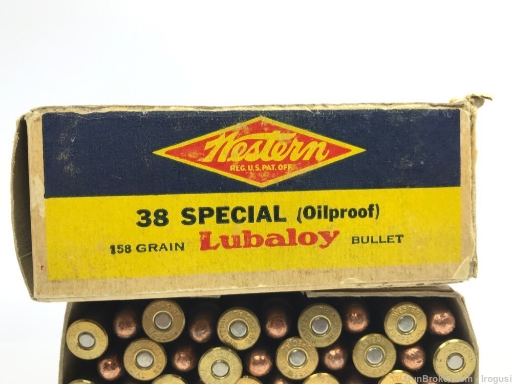 Western Bullseye .38 Special 158 Gr Lubaloy Bullet FULL Vintage Box 1026-MP-img-4