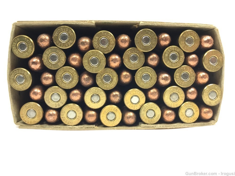 Western Bullseye .38 Special 158 Gr Lubaloy Bullet FULL Vintage Box 1026-MP-img-6