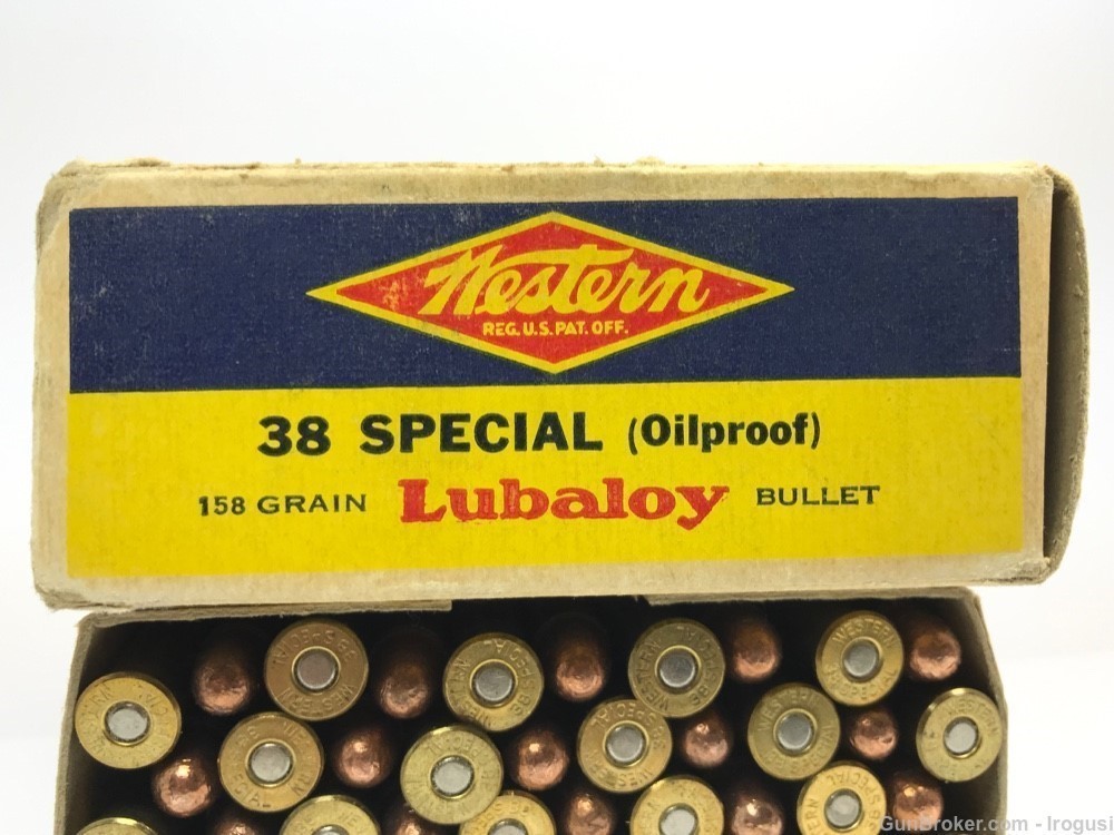 Western Bullseye .38 Special 158 Gr Lubaloy Bullet FULL Vintage Box 1026-MP-img-2
