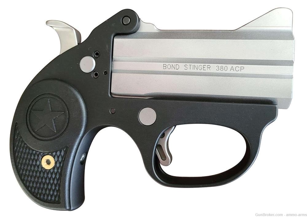 Bond Arms Stinger .380 ACP 3" Matte Stainless / Black Derringer BASL380-img-1