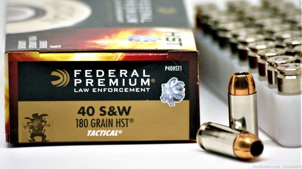 Federal HST 40 s&w 180 Grain JHP LE HST Tactical 40 cal 50 Rounds-img-2