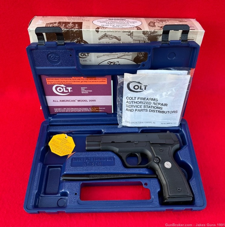 Colt All American 2000 9mm 4 1/2" Semi Auto LIMITED PRODUCTION MODEL 1994-img-0