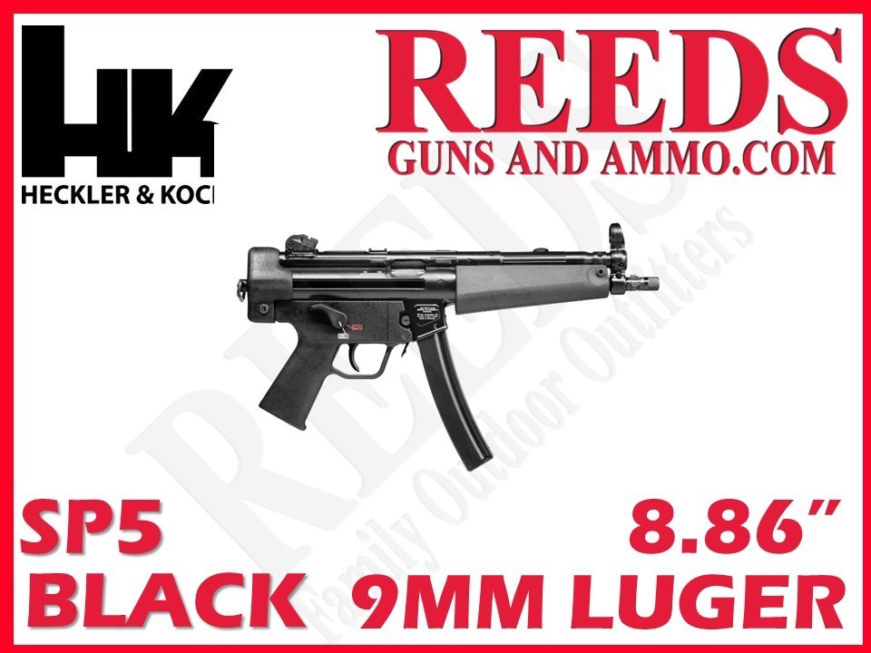 Heckler Koch SP5 Black 9mm 8.86in 2-30Rd Mags 81000477-img-0