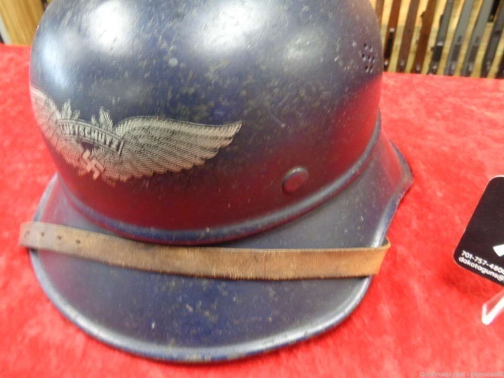 Luftschutz German Gladiator Helmet Germany WWII World War II Civil WE TRADE-img-2