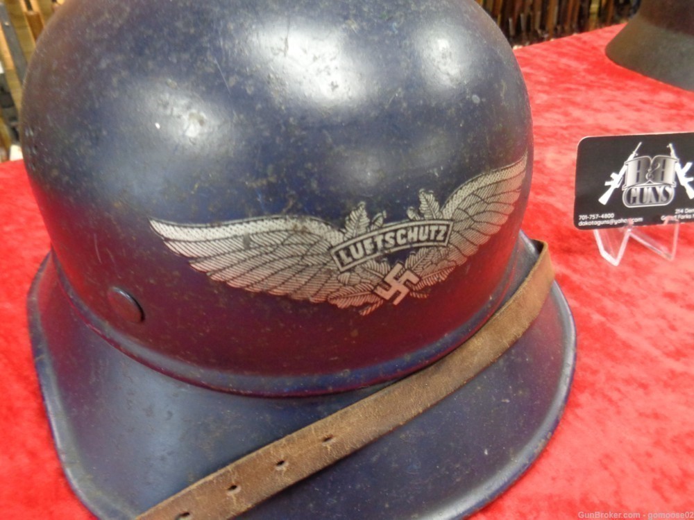 Luftschutz German Gladiator Helmet Germany WWII World War II Civil WE TRADE-img-1