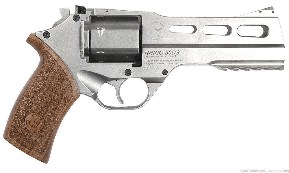 Chiappa Rhino 50DS Revolver .40 S&W 5" Nickel 6 Rds 340.233-img-1