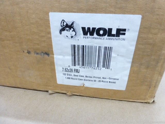1000 rd  Case Wolf 7.62x39 Steel Case FMJ 122 gr -img-0