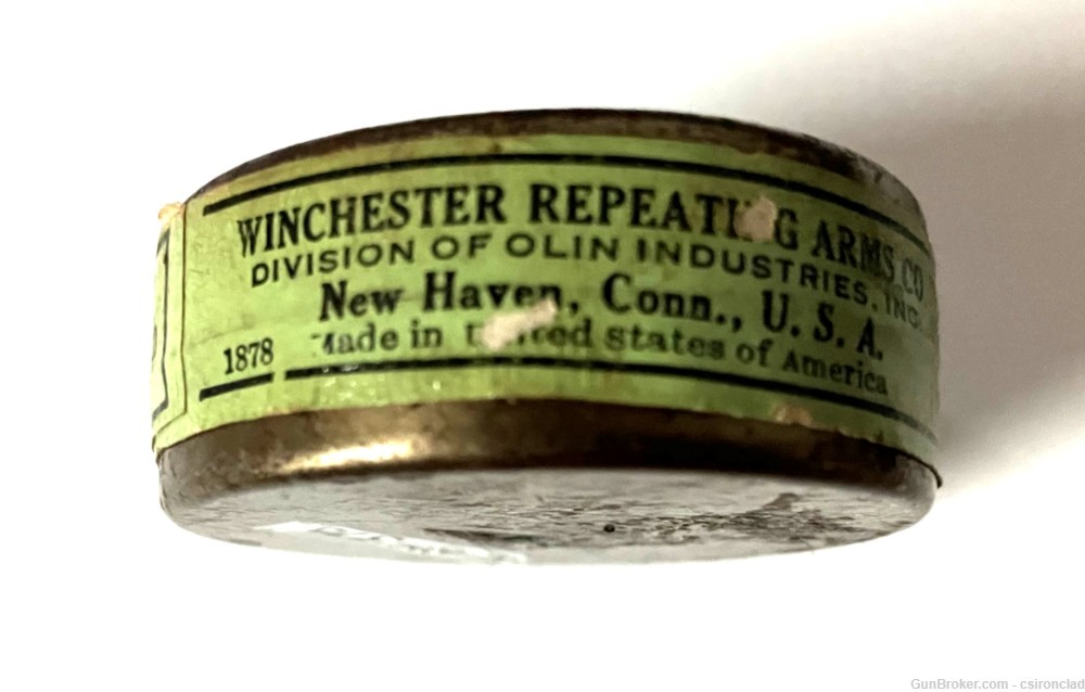 J. Goldmark Percussion Caps by Winchester, unopened tin marked 1878-img-2