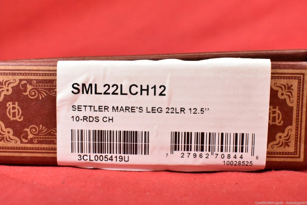 Heritage Settler Mares Leg 22LR 12.5" SML22LCH12 Mares-Leg-img-9