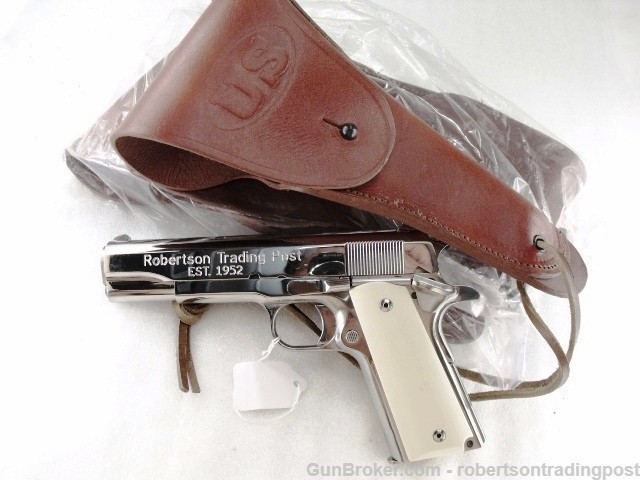 Surya Holster fits Colt 1911 Government 45 Automatic WWI Repro New Leather -img-12