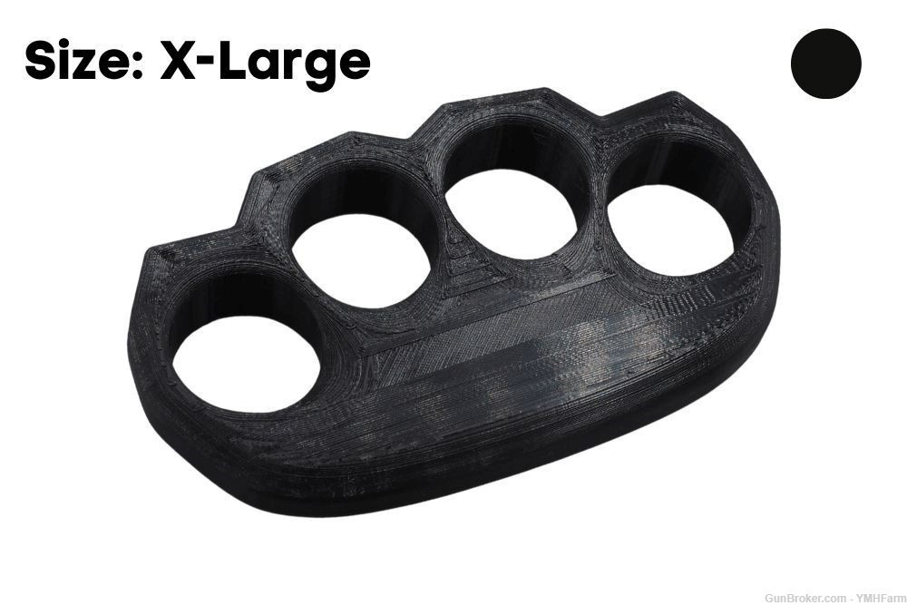 Ergo Knuckles X-Large Black Plastic Knuckles-img-0
