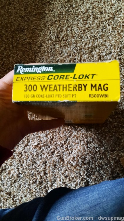Remington 300 weatherby mag full box ammo 180gr 20ct-img-2
