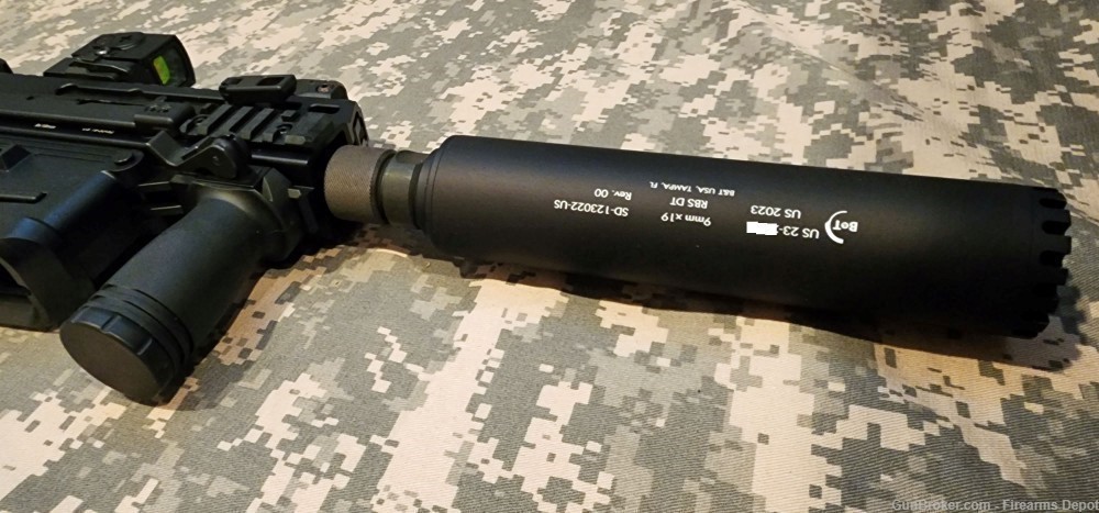 B&T 9mm RBS-DT Direct thread & 3-Lug adapter Suppressor APC9 GHM9 SPC9 Hk  -img-8