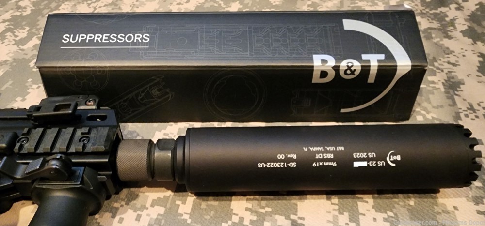 B&T 9mm RBS-DT Direct thread & 3-Lug adapter Suppressor APC9 GHM9 SPC9 Hk  -img-4