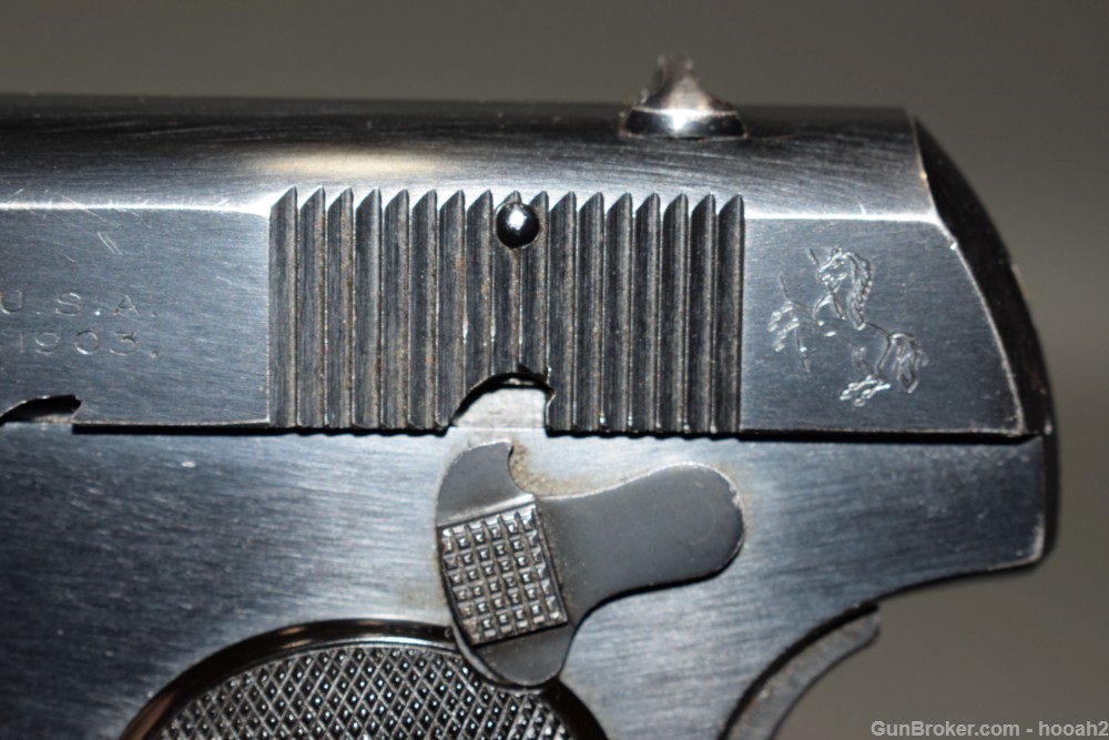 Nice Colt Model 1903 Type III Semi Auto Pistol 32 ACP 1921 C&R-img-10