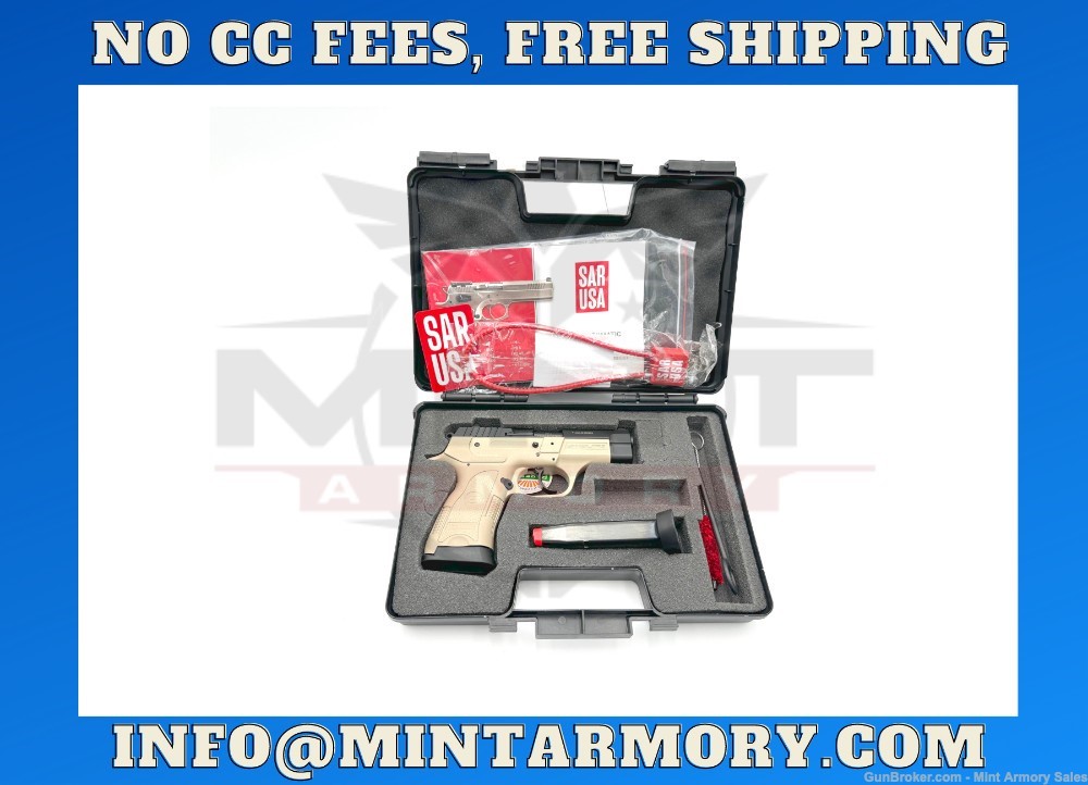 SAR B6C Compact FLAT DARK EARTH Body, 9mm Pistol, 13+1 | B69CFD-img-6