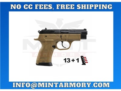 SAR B6C Compact FLAT DARK EARTH Body, 9mm Pistol, 13+1 | B69CFD
