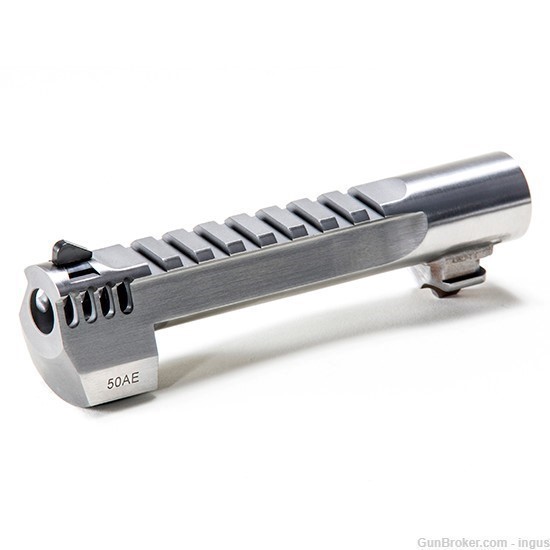 MAGNUM RESEARCH DESERT EAGLE 50AE 6" BBL STAINLESS INTEGRAL MUZZLE BRAKE-img-0