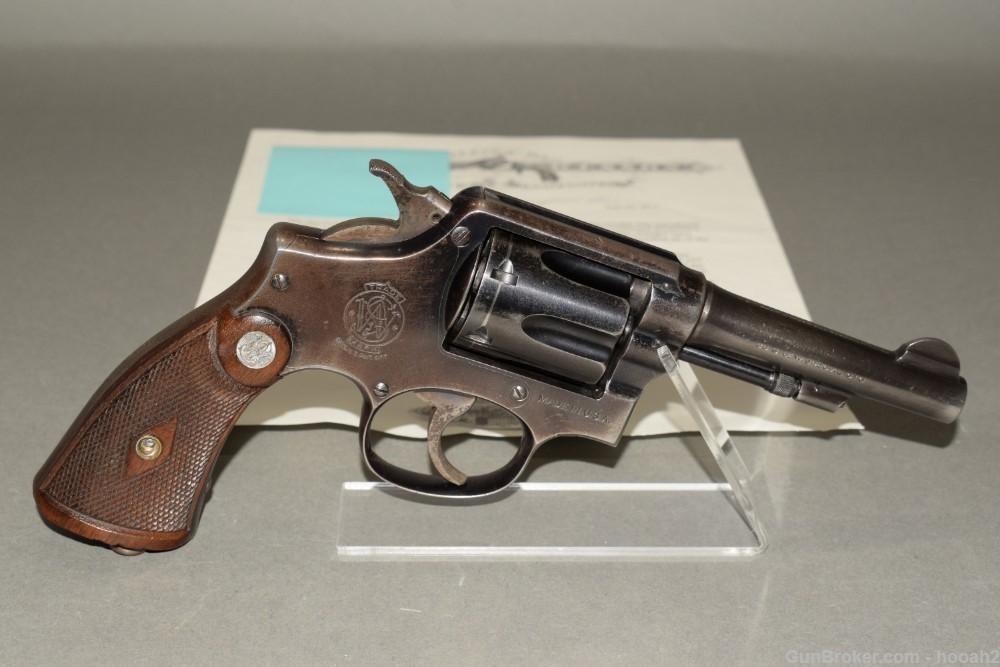 Smith & Wesson 38 M&P Model 1905 4th Change USN Revolver 38 Spl W Letter-img-0