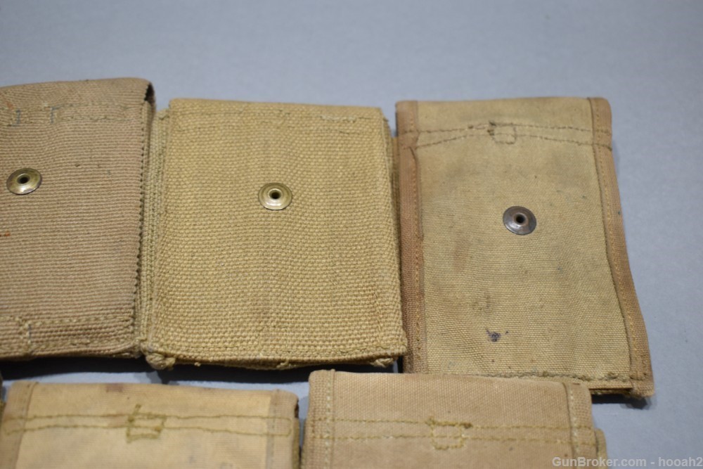 9 US WWI Colt 1911 Dual Magazine Pouches Mills Russell PB & Co FSF Long-img-6