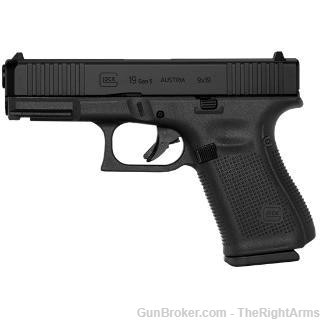 PA195S203 Glock, 19 Gen5, Striker Fired, Compact, 9MM, 4.02" -img-0