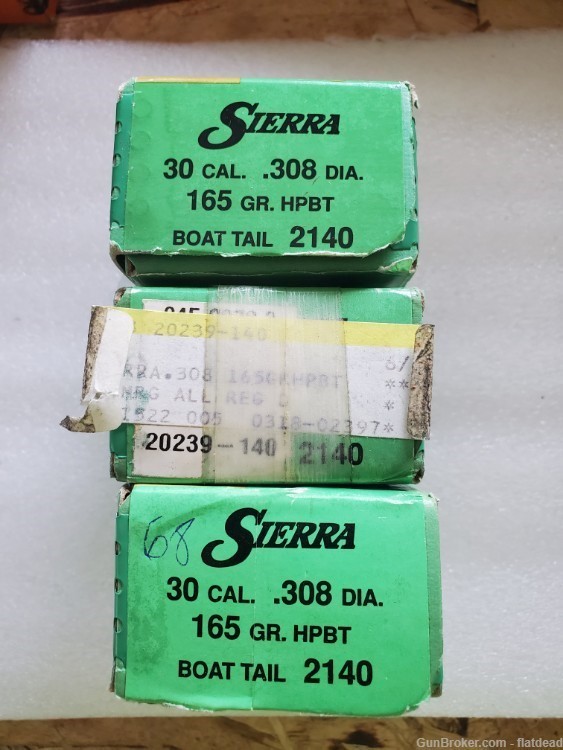 Sierra .30 Caliber 165 Grain HPBT 268 Bullets -img-0