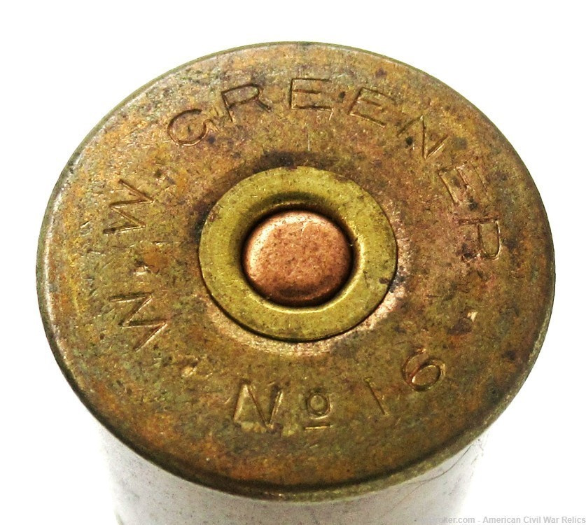 16 Ga. No 16 Brass Shotshell by W.W. Greener of the U.K., N.P.E.-img-3