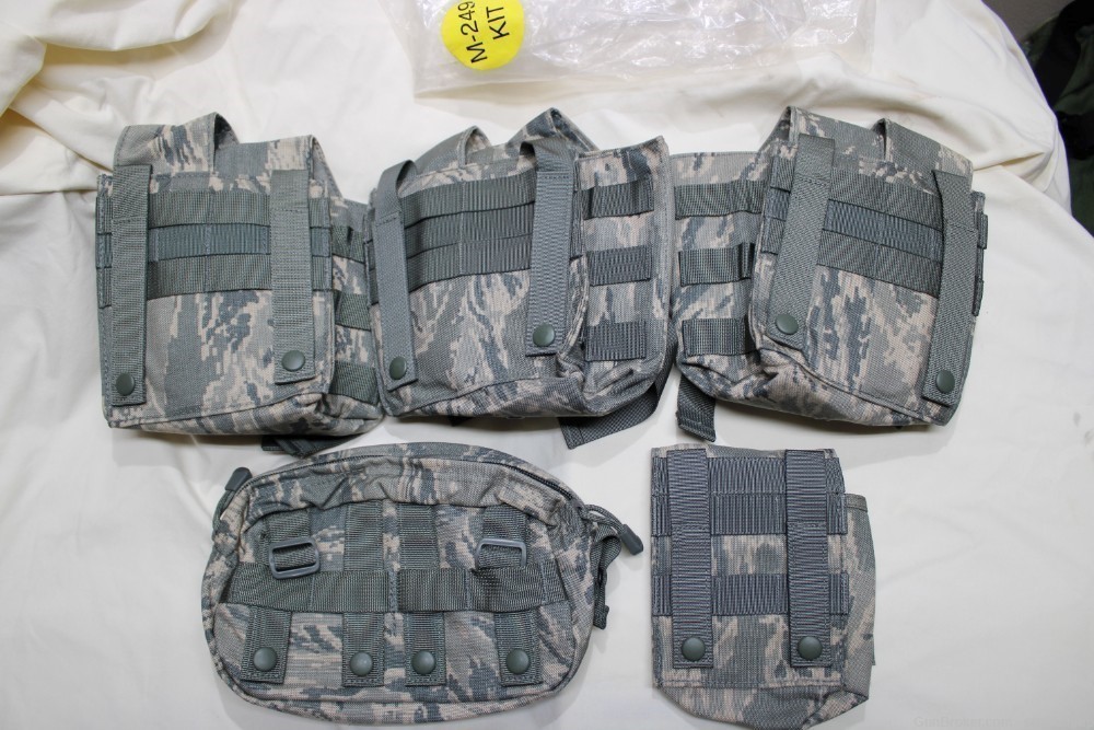 US Military issue M249 m249S Saw Ammunition Pouch Set Gunners Set M240 -img-5