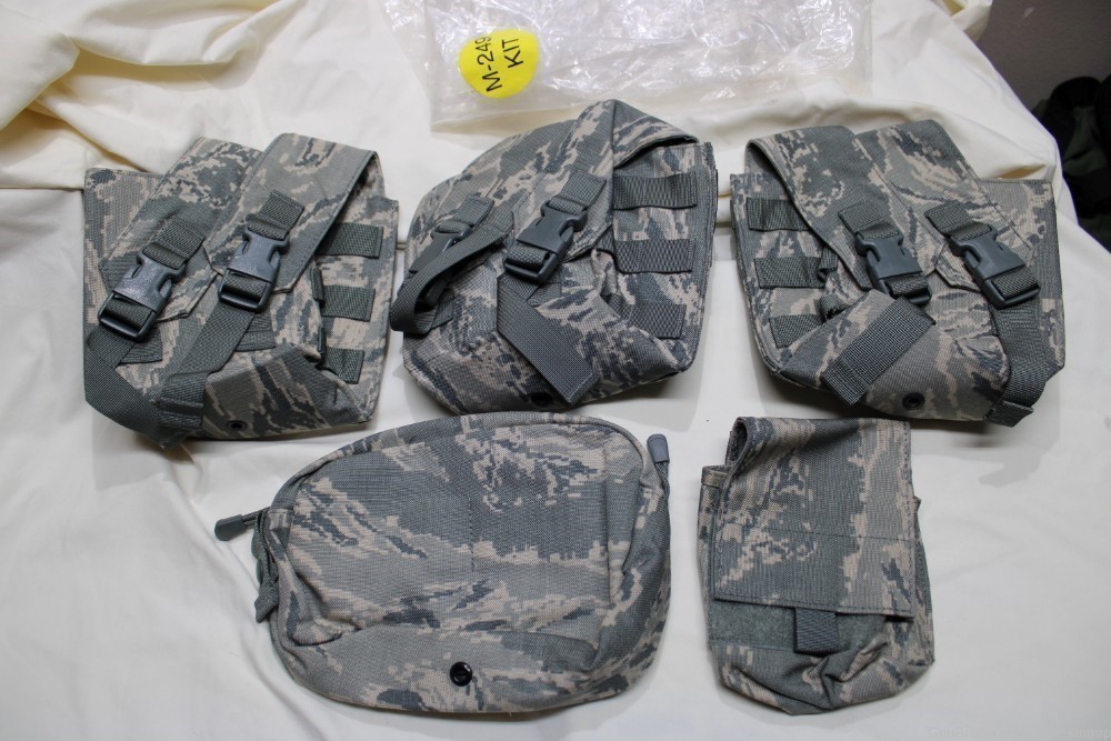 US Military issue M249 m249S Saw Ammunition Pouch Set Gunners Set M240 -img-0