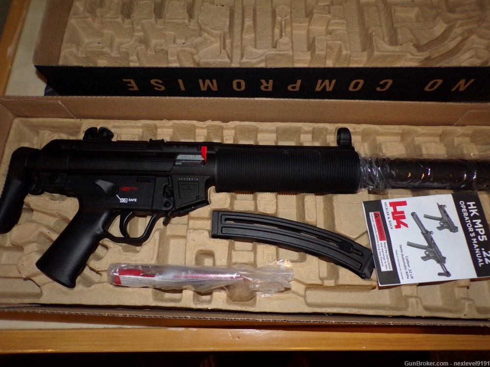 HK MP5 22LR 16.1" Rifle With Stock 25RD Mag-img-0