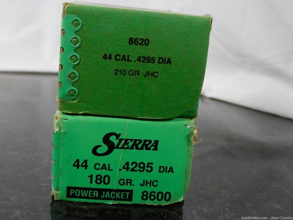  44 CAL. Sierra (210gr) JHC & Sierra (180gr) JHC  171 Total Count-img-1