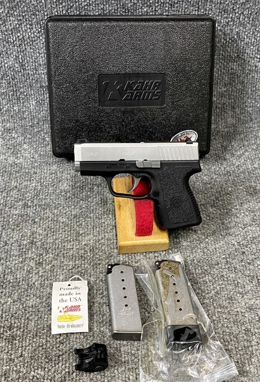 Kahr CM9 9mm pre-owned possibly unfired mint 2 mags and everything else-img-0