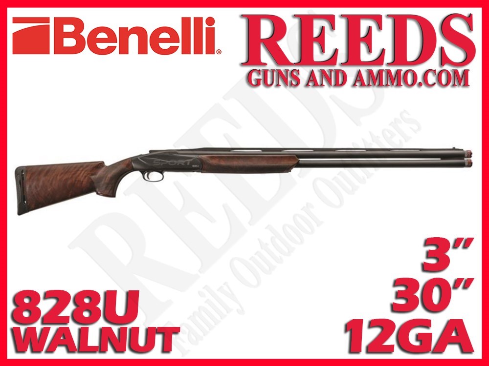 Benelli 828 U Sport Walnut Blued 12 Ga 3in 30in 10730-img-0
