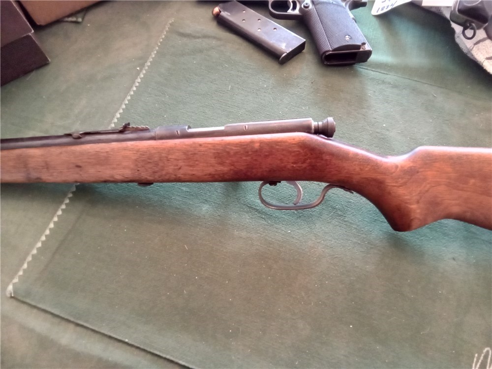 Springfield Model 83 Single shot 22 long tifle bolt action rifle-img-4