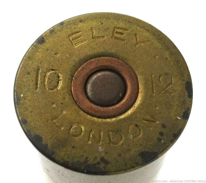 Scarce Eley 10 12 Brass Shotshell 2.5" N.P.E. -img-3