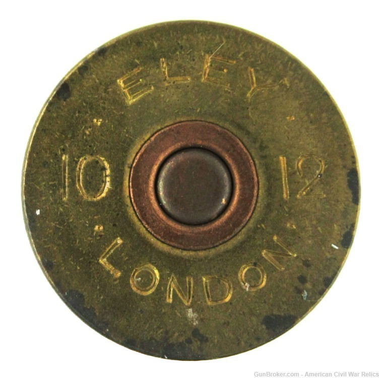 Scarce Eley 10 12 Brass Shotshell 2.5" N.P.E. -img-2
