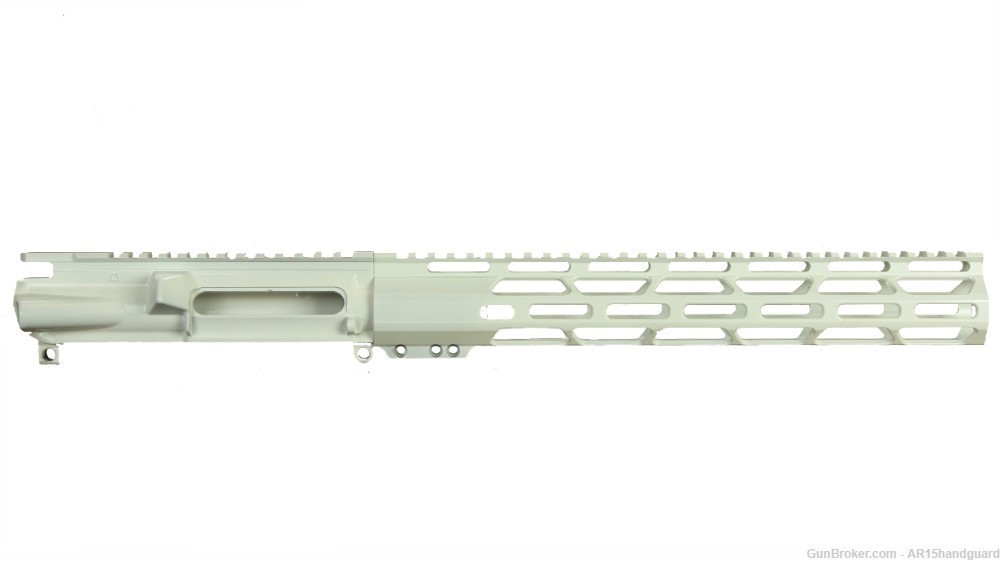 AR15 Stripped upper | Cerakote STORMTROOPER WHITE | 12" MLOK Handguard-img-0
