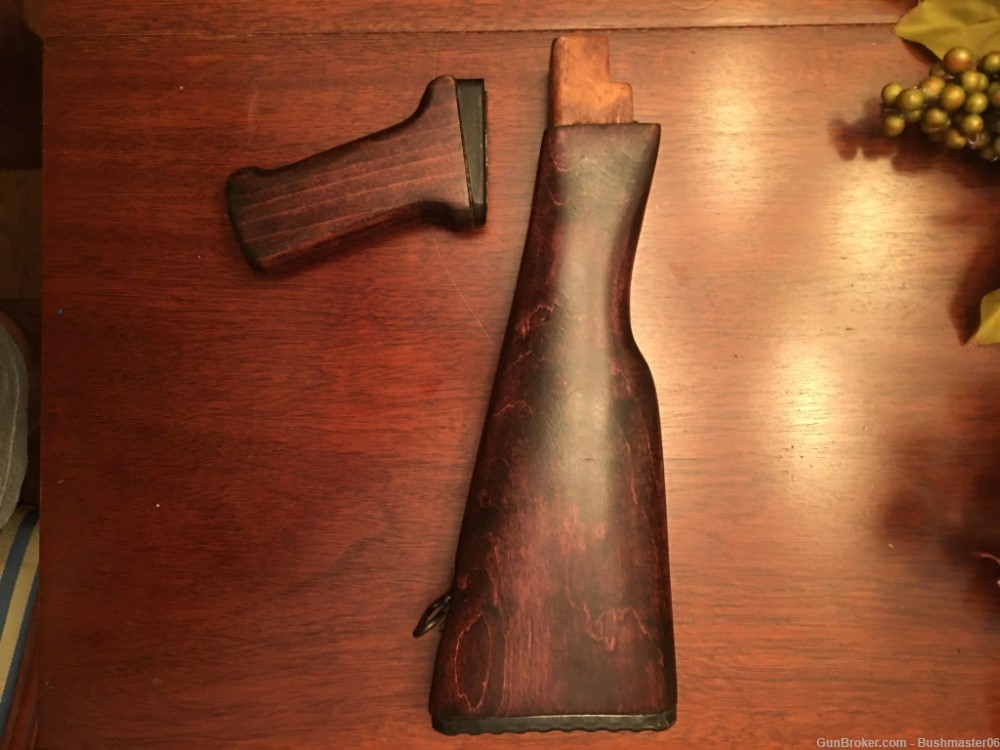 Mahogany-red Hardwood AKM Stock, US Made AK74 AK-47 AK Wood-img-0