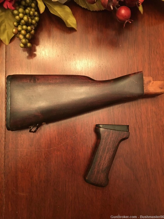 Mahogany-red Hardwood AKM Stock, US Made AK74 AK-47 AK Wood-img-2
