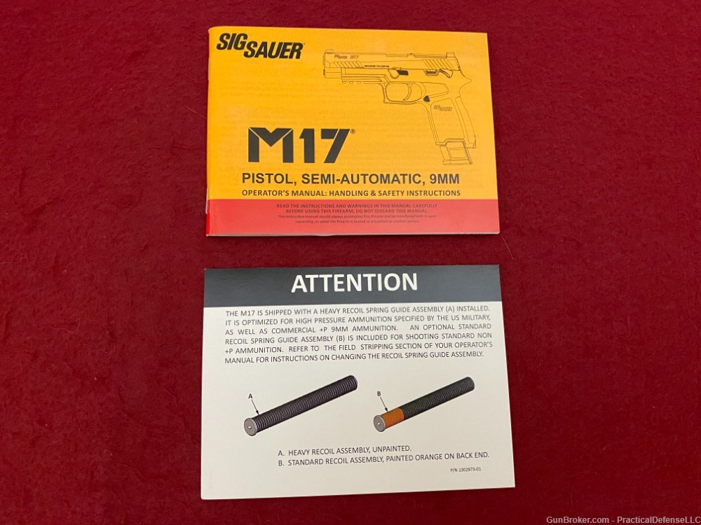 Near Mint in box US Army Sig Sauer M17 Surplus 9mm w/ FOIA Letter-img-46