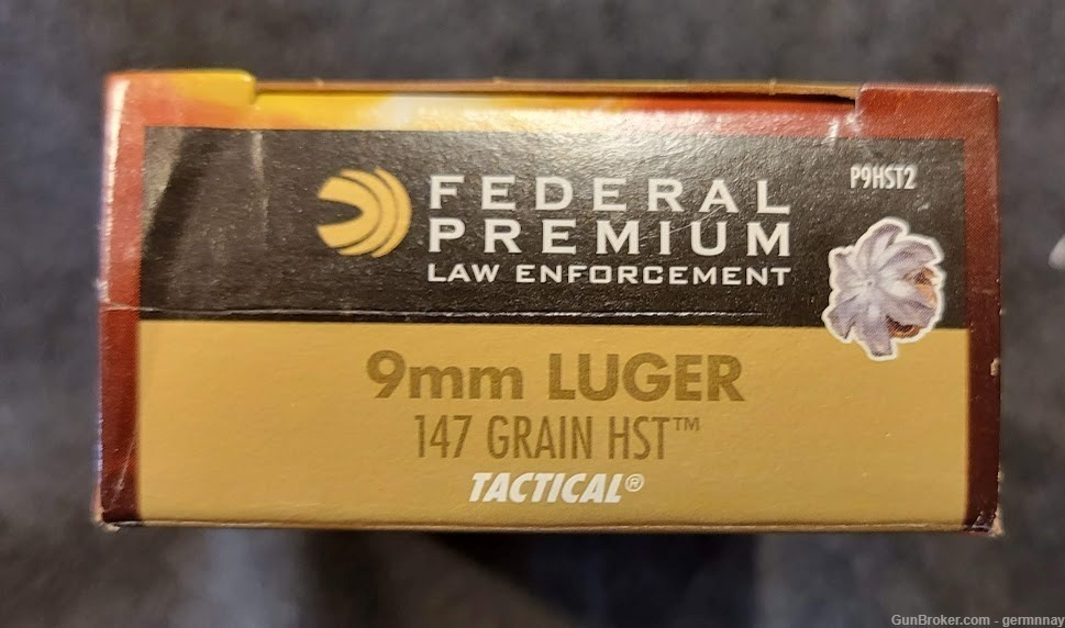 Federal Premium 9mm luger 147gr HST Tactical 50 rd box-img-1