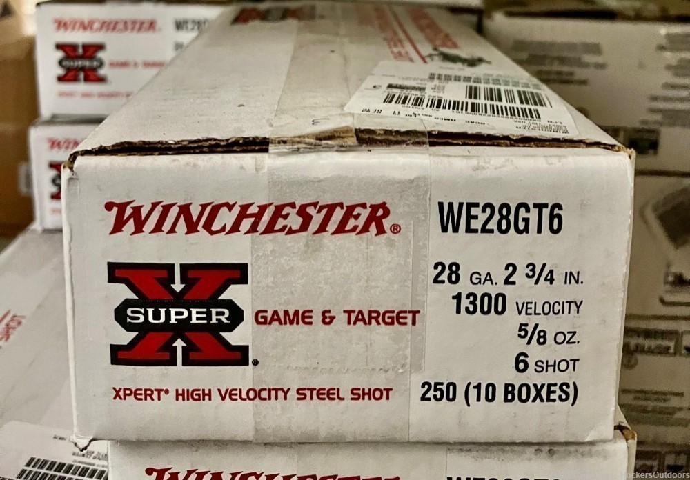 250 Rds Winchester WE28GT6 Super X Xpert High Velocity 28ga 2.75" 5/8 oz-img-0