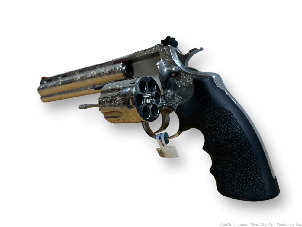Colt Anaconda 8” 44 Mag Engraved Revolver Stainless-img-12