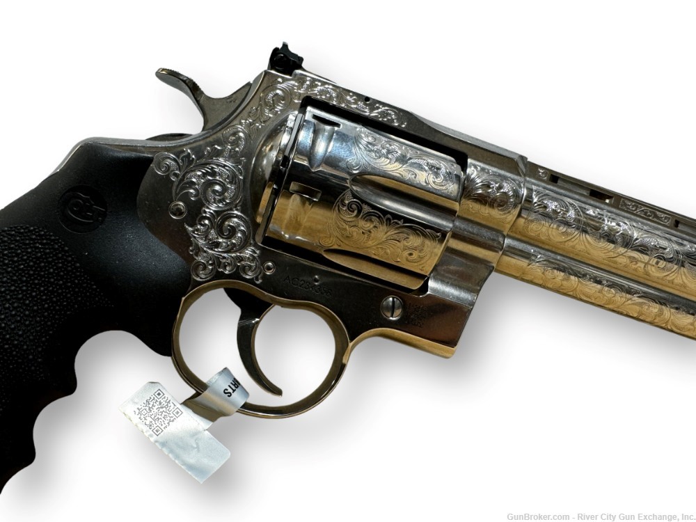Colt Anaconda 8” 44 Mag Engraved Revolver Stainless-img-6