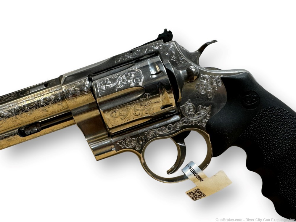 Colt Anaconda 8” 44 Mag Engraved Revolver Stainless-img-3