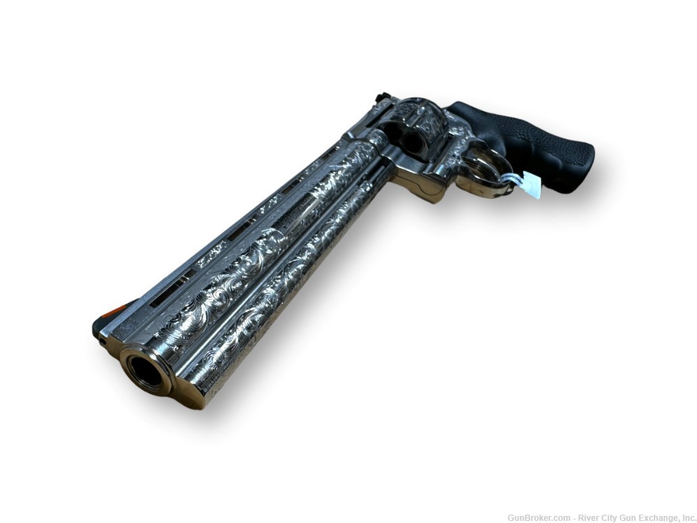 Colt Anaconda 8” 44 Mag Engraved Revolver Stainless-img-11