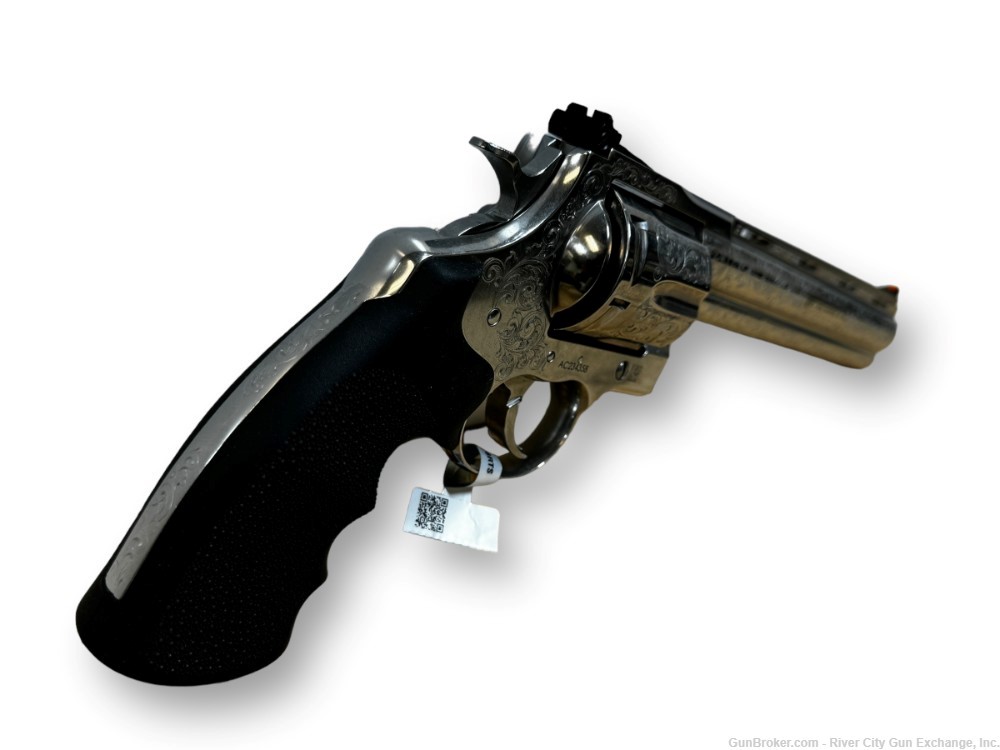 Colt Anaconda 8” 44 Mag Engraved Revolver Stainless-img-13