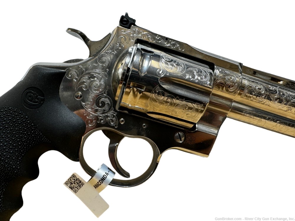 Colt Anaconda 6” 44 Mag Engraved Revolver Stainless-img-3