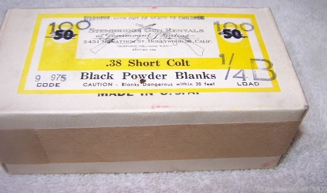 OLIN  38 Short Colt Black Powder Blanks-img-1